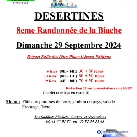 8eme RANDONNEE DE LA BIACHE