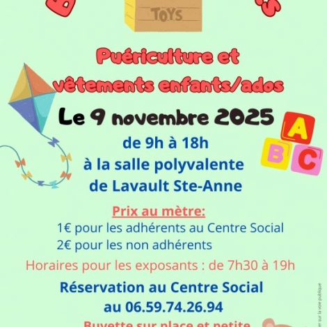 BOURSE AUX JOUETS LAVAULT STE ANNE