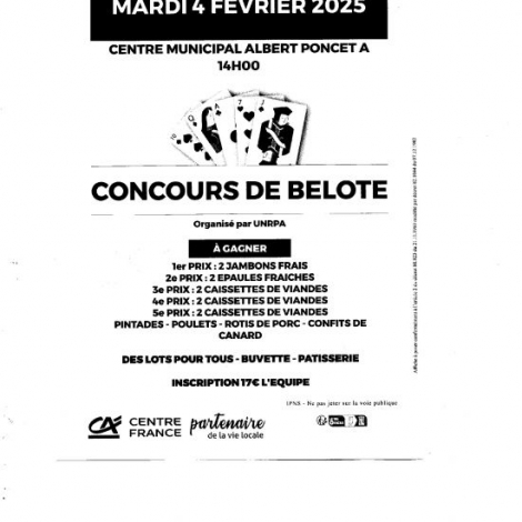 CONCOURS BELOTE DOMERAT