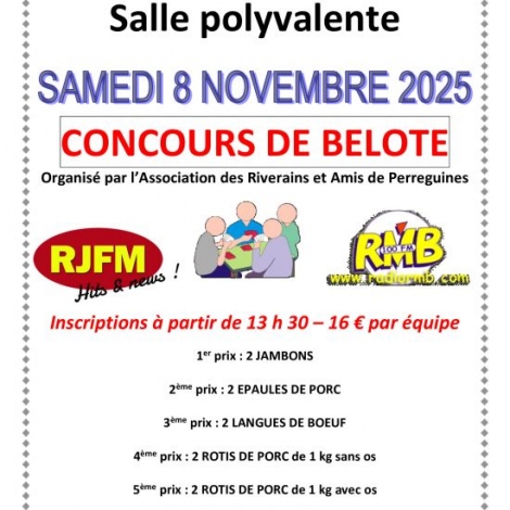 CONCOURS BELOTE ST VICTOR
