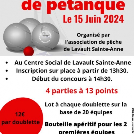 CONCOURS PETANQUE LAVAULT