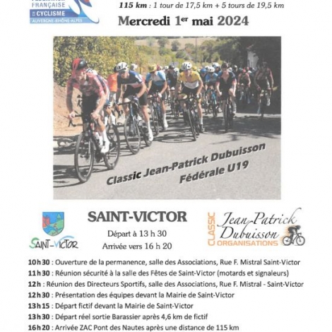 CYCLISME ST VICTOR