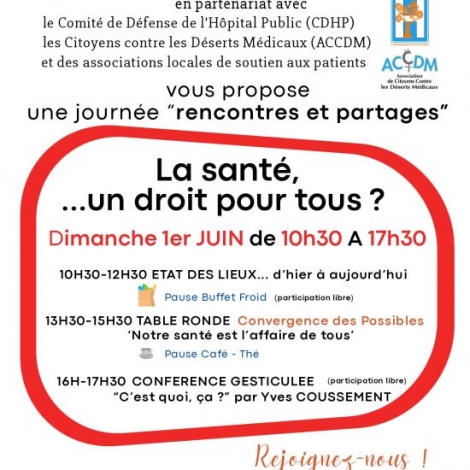 LA SANTE UN DROIT POUR TOUS