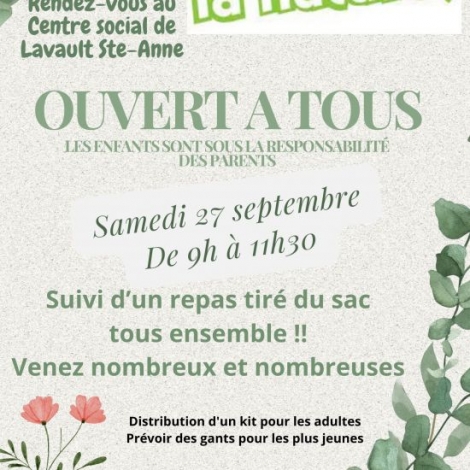 NETTOYONS LA NATURE LAVAULT STE ANNE