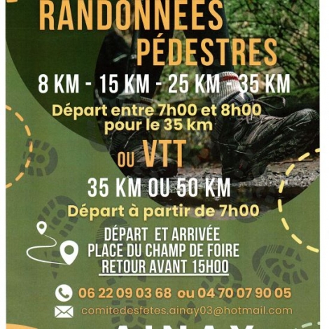 RANDONNEE AINAY LE CHATEAU