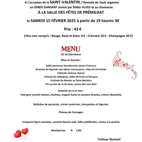 REPAS DANSANT PREMILHAT