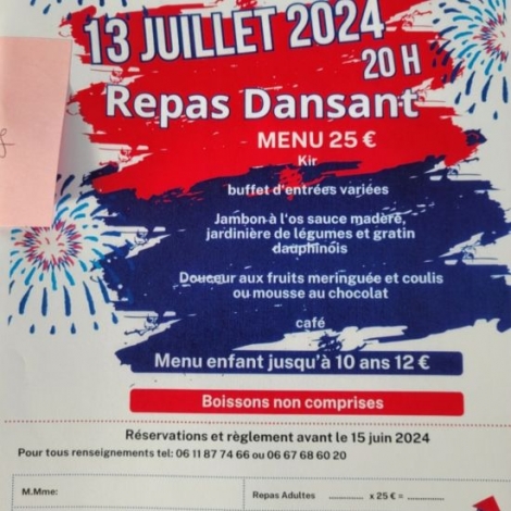 REPAS DANSANT ST GENEST