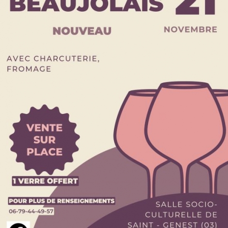 SOIREE BEAUJOLAIS ST GENEST