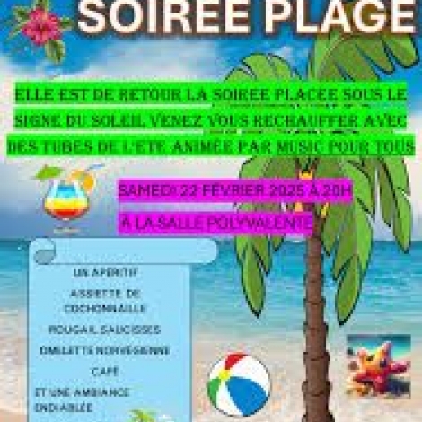SOIREE PLAGE ESTIVAREILLES
