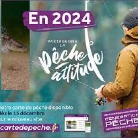 VENTE DES CARTES DE PECHE 2024
