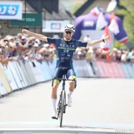 Titoua Margueritat du Team Atria Montluon sacr champion de France amateur de cyclisme sur route ce vendredi 21 juin 2024
