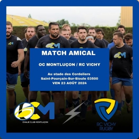 Aprs une bonne 1re partie de prparation les rugbymen de l'Ovalie Club Montluon sont prts pour leur 1er match amical ce soir contre Vichy