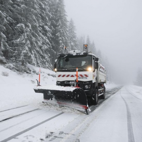 Avec les 1res geles annonces, le dpartement de l'Allier a ractiv son plan de viabilit hivernale