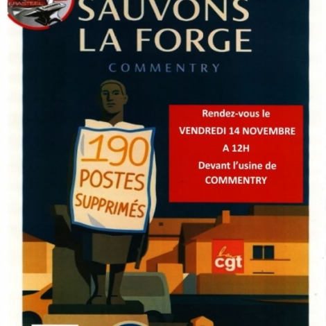Beaucoup de monde attendu ce vendredi pour la manif de soutien aux salaris d'Erasteel qui attendent galement le soutien du ministre de l'industrie