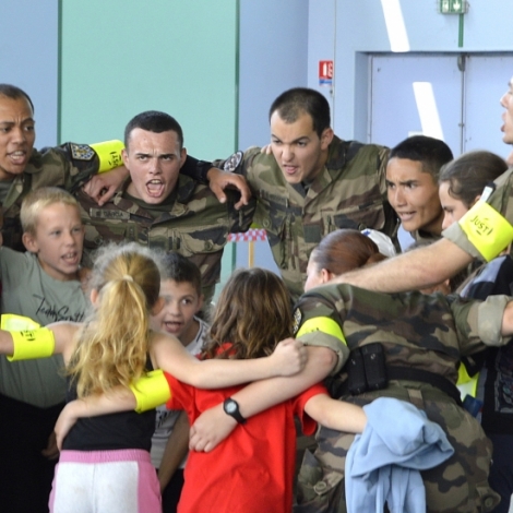 Cohsion, camaraderie et convivialit encore ce mardi  Vaux lors de la journe cocitoyenne entre lves gendarmes et coliers du Val de Cher