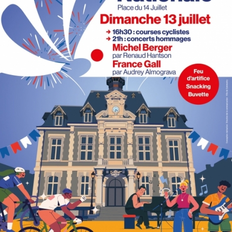 Cyclisme, chanson franaise et feu d'artifice pour la fte nationale  Commentry dimanche 13 juillet