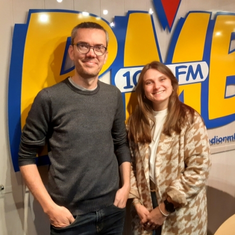 Eugnie Pailleret et Quentin Lagriffoul de la Communaut de communes du Val de Cher pour la nouvelle saison du Muse du Canal de Berry