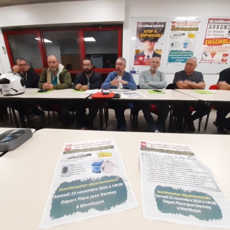 Face aux difficults rencontres dans le secteur de l'industrie locale, la CGT appelle  ragir et  se mobiliser