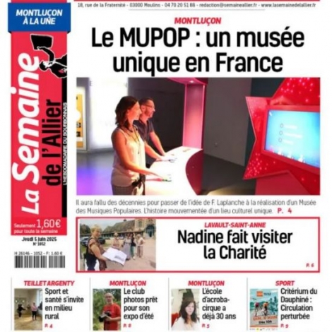 La lutte contre les stupfiants dans le collimateur du prfet de l'Allier, c'est l'un des sujets  lire dans La Semaine de l'Allier de ce 5 juin 2025