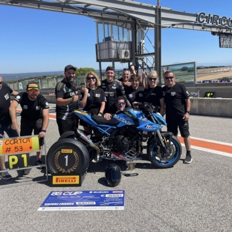 Le pilote montluonnais Charles Cortot a remport la 8S Cup Suzuki