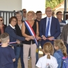 Le préau de l'école Paul Langevin a été inauguré à Domérat