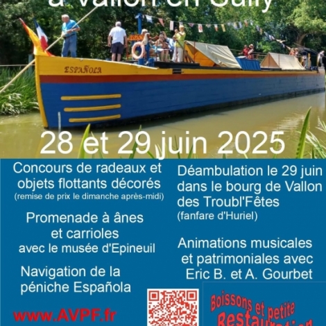Le programme de la fte du Canal ce week-end  Vallon-en-Sully