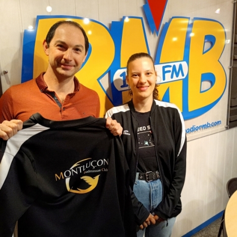 Marie Duverney et Nicolas Vallan pour cette 3me saison du Montluon Badminton Club