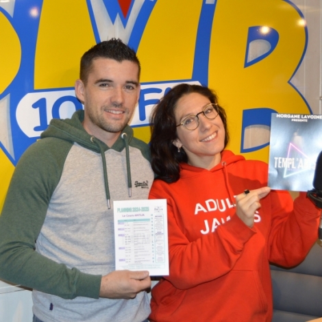 Morgane Lavoine et Stphane Lebourg de l'cole des arts de la scne Antlia Montluon