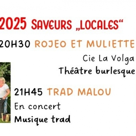 Nouvelles saveurs d'un soir  St-Fargeol le 31 juillet avec  le spectacle 