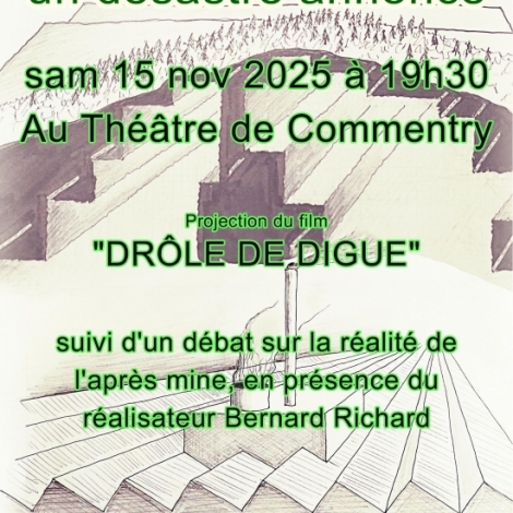 Pour tenter d'claircir les zones d'ombre du projet lithium dans l'Allier, un collectif s'organise et propose samedi 15 novembre  Commentry une soire film et dbat