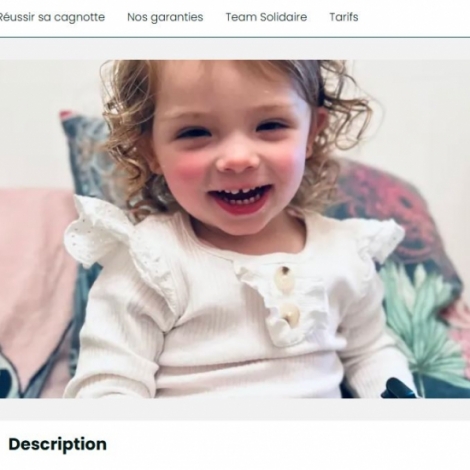 Une cagnotte Leetchi lance pour aider au financement de la thrapie pour une petite bourbonnaise atteinte d'une maladie rare